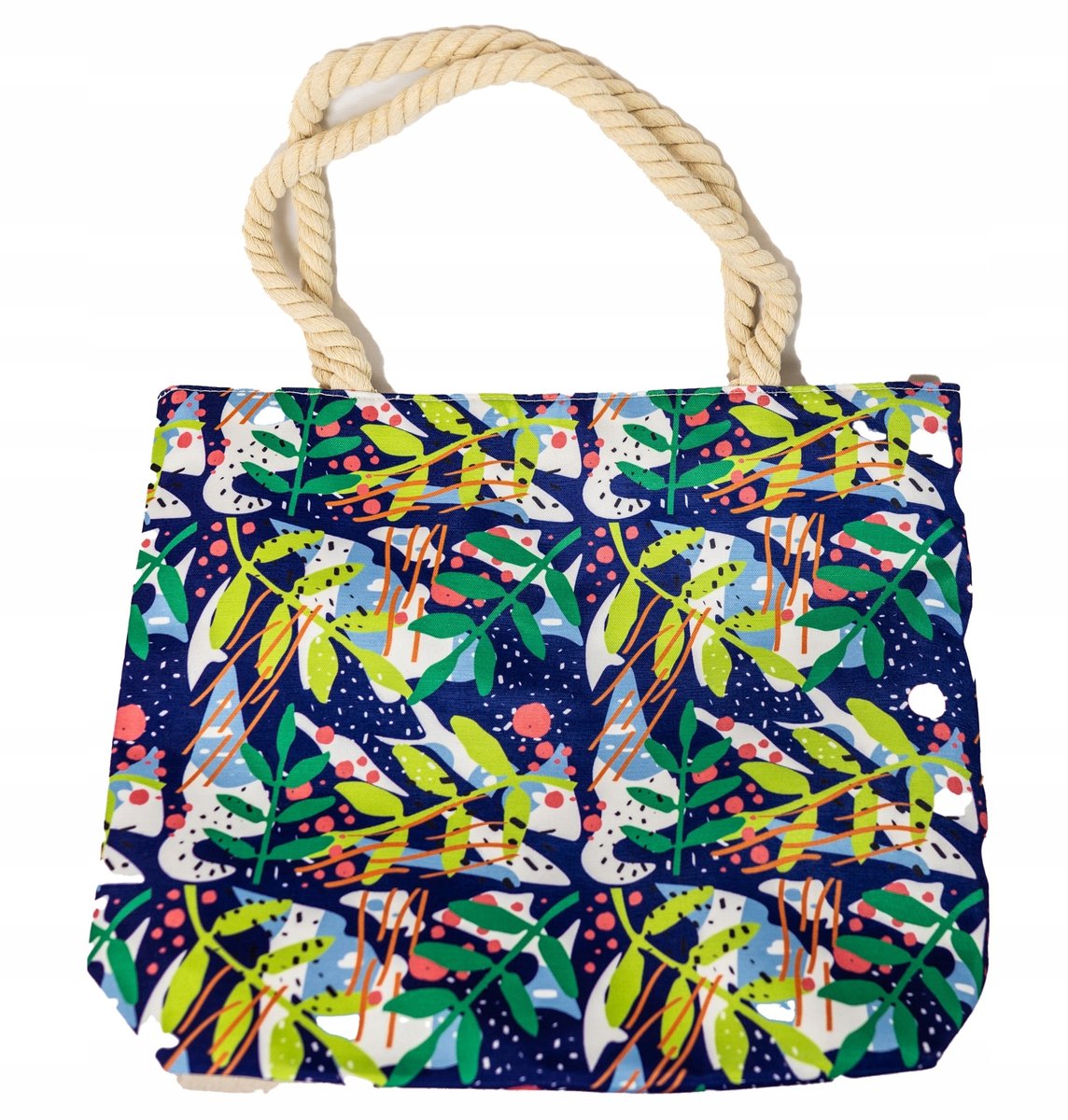 Kleurrijke Reistas / Strandtas / Shopper 44x42 cm