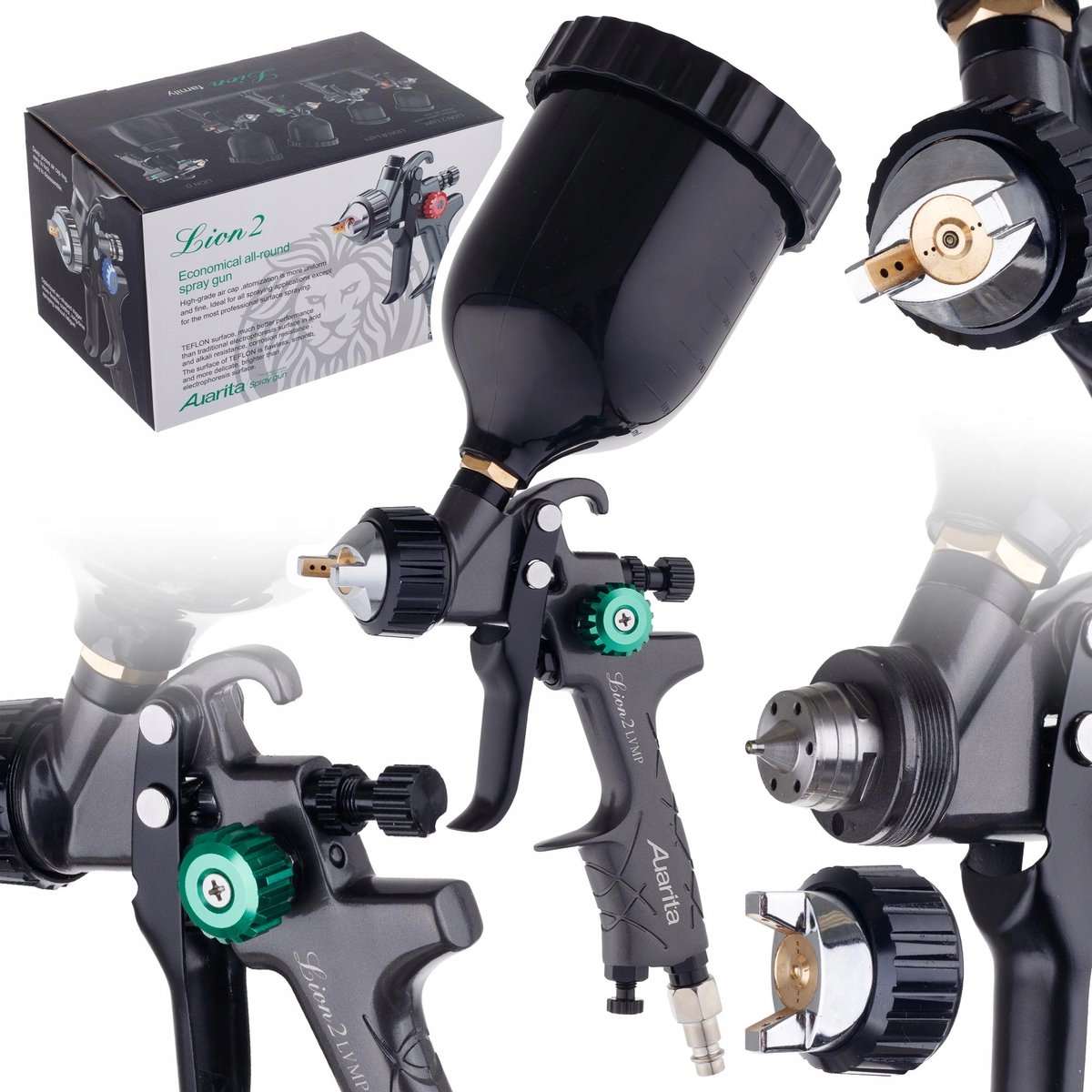 Auarita LION 2 LVMP Spuitpistool 1,3 mm set 600 ml tank
