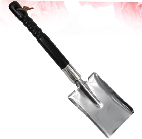 Metalen Tuinschep - Handspade Oppot - Planten Verpotten - Roestvrij Staal - 49 cm - Houtkleurig — afbeelding 5