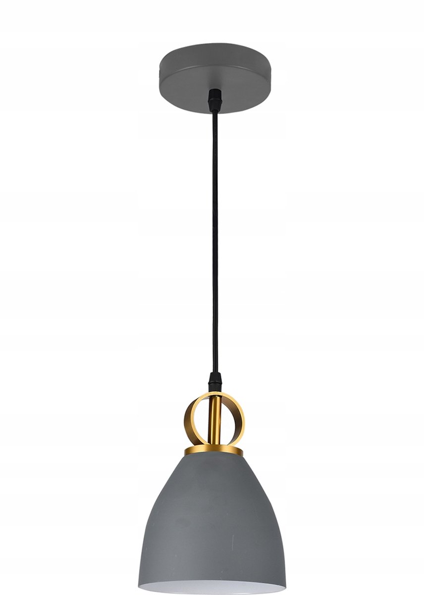 GTV KERALA Hanglamp - Grijs, E27, 16cm Diameter