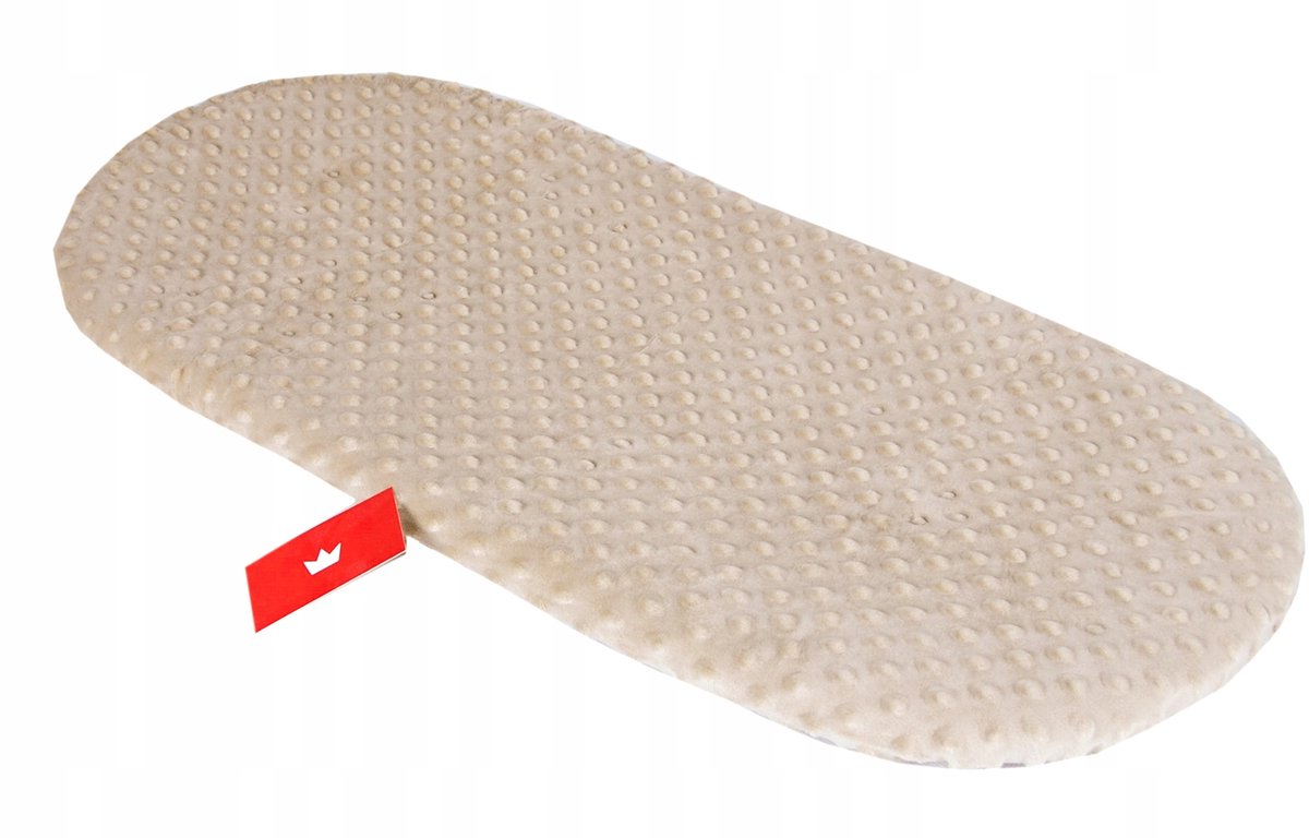 BabyLux Minky Hoeslaken met Elastiek voor Kinderwagen/Wieg 40x80cm Beige