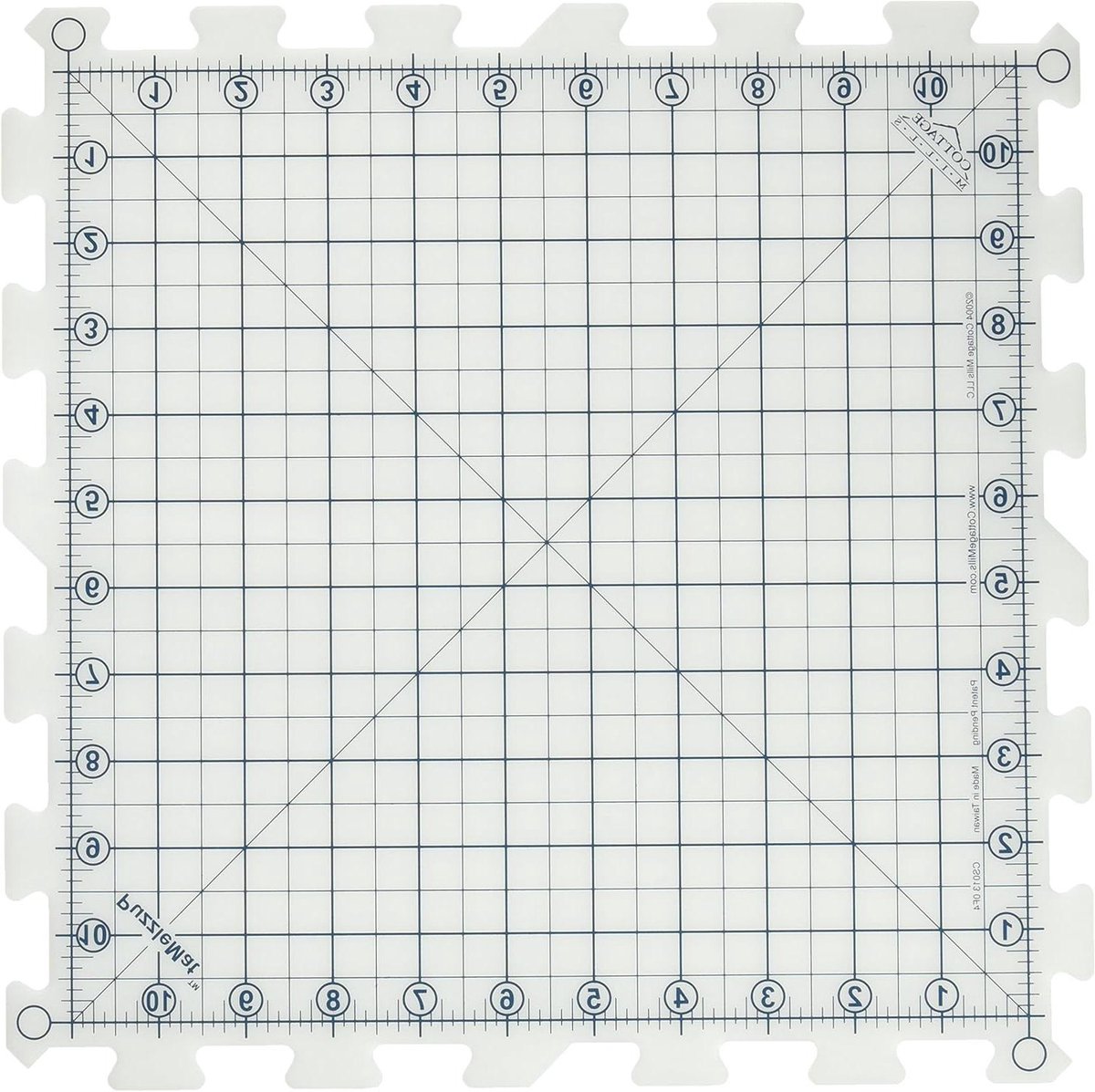 Puzzel Mat Set - Creatieve Ondergrond - Hobby Projecten - Modulair Ontwerp - 24x36 Inch - Blauw