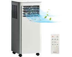 Daity Draagbare airconditioner van 7000 BTU – Drie-in-één functie (airconditioning, ontvochtiging, luchttoevoer) – Slaapstand – 2,1 kW vermogen – Inclusief afstandsbediening, afdichtingsplaat, afvoerbuis, connector en plat mondstuk.