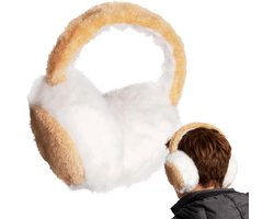 Winter Oorbeschermers - Opvouwbare Oorkappen - Buitenactiviteiten Warm - Lichtgewicht Comfort - ca. 18.5 cm - Zwart