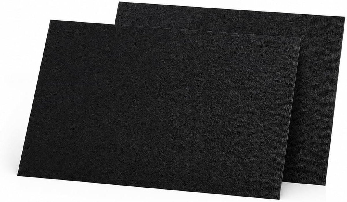 Oven Bodem Bescherming - Ovenmat Teflon - Oven Schoon Houden - Herbruikbaar Hittebestendig - 2 Stuks 40x60cm - Zwart