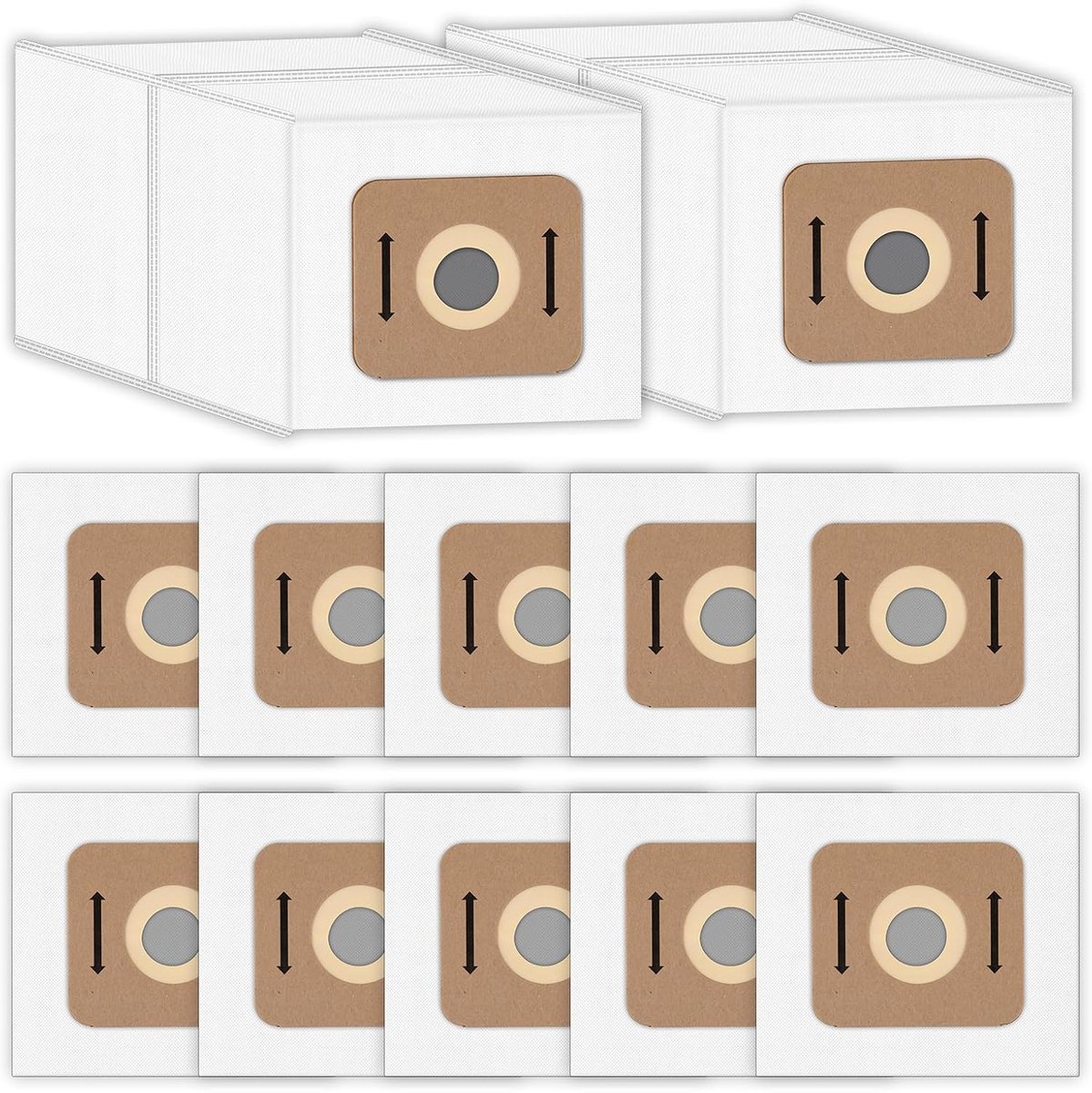 12 stuks stofzuigerzakken - Voor Atrix Ergo VACBP6 ,VACBP36V , VACBPA1, VACBP1 - Stofzak van de stofzuiger
