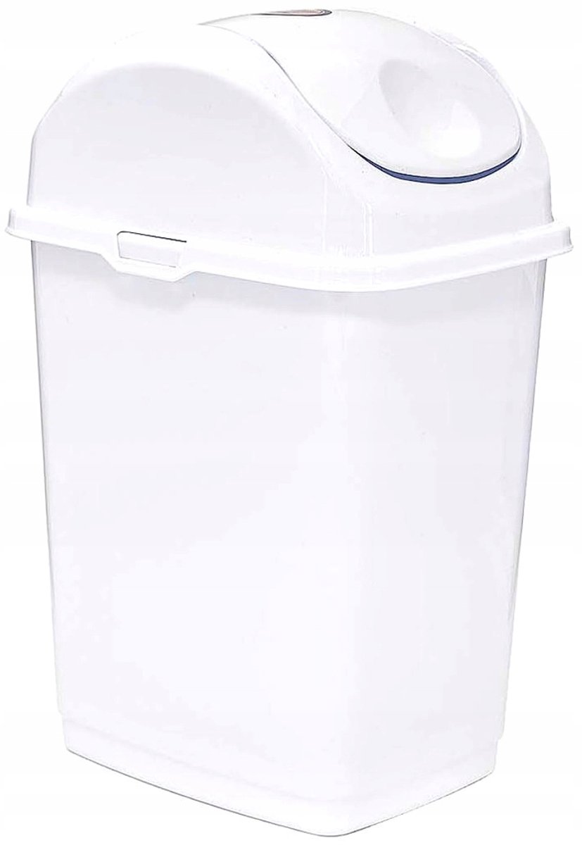 Dunya Slim Afvalbak 10L Wit - Keuken & Badkamer