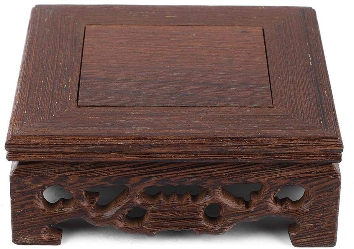 LIVIA HOME- Voetstuk Massief Hout - Display Standaard - Bonsai Voetstuk - Vaasdecoratie - Theepotvoet - Praktisch en Lichtgewicht - Displaystandaard