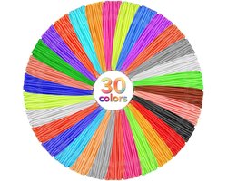 3D Pen Filament Set 30 Kleuren - PLA Navullingen 1.75 mm - 150 Meter Totaal - 30 x 5 Meter - Compatibel met MYNT3D, SCRIB3D en PIKA3D