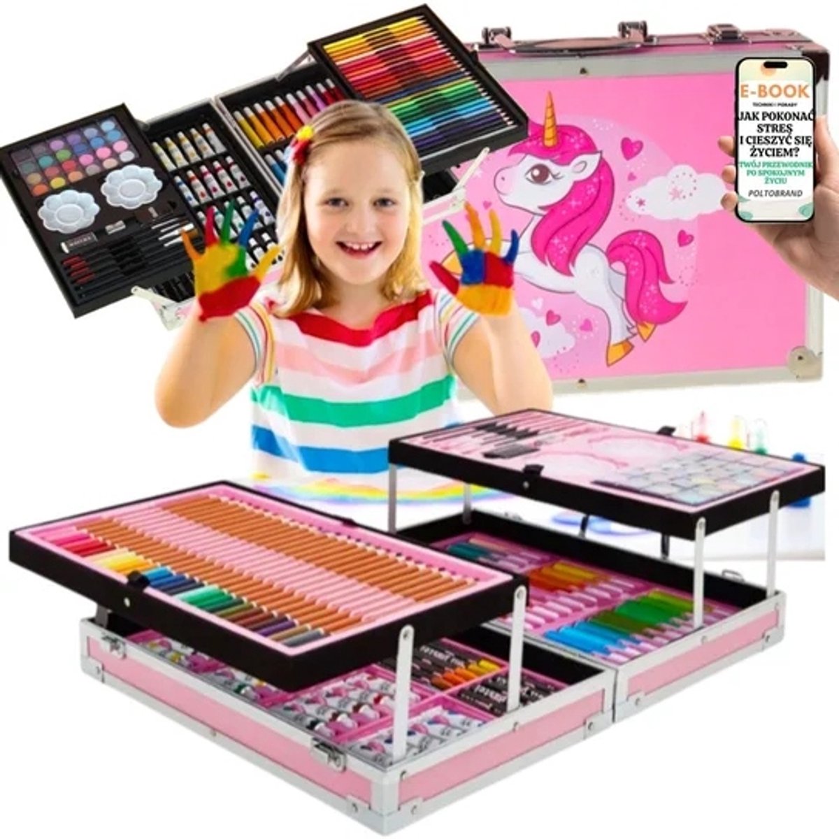 Creatieve Teken- en Schilderset voor Kinderen in Koffer - 145 Delen