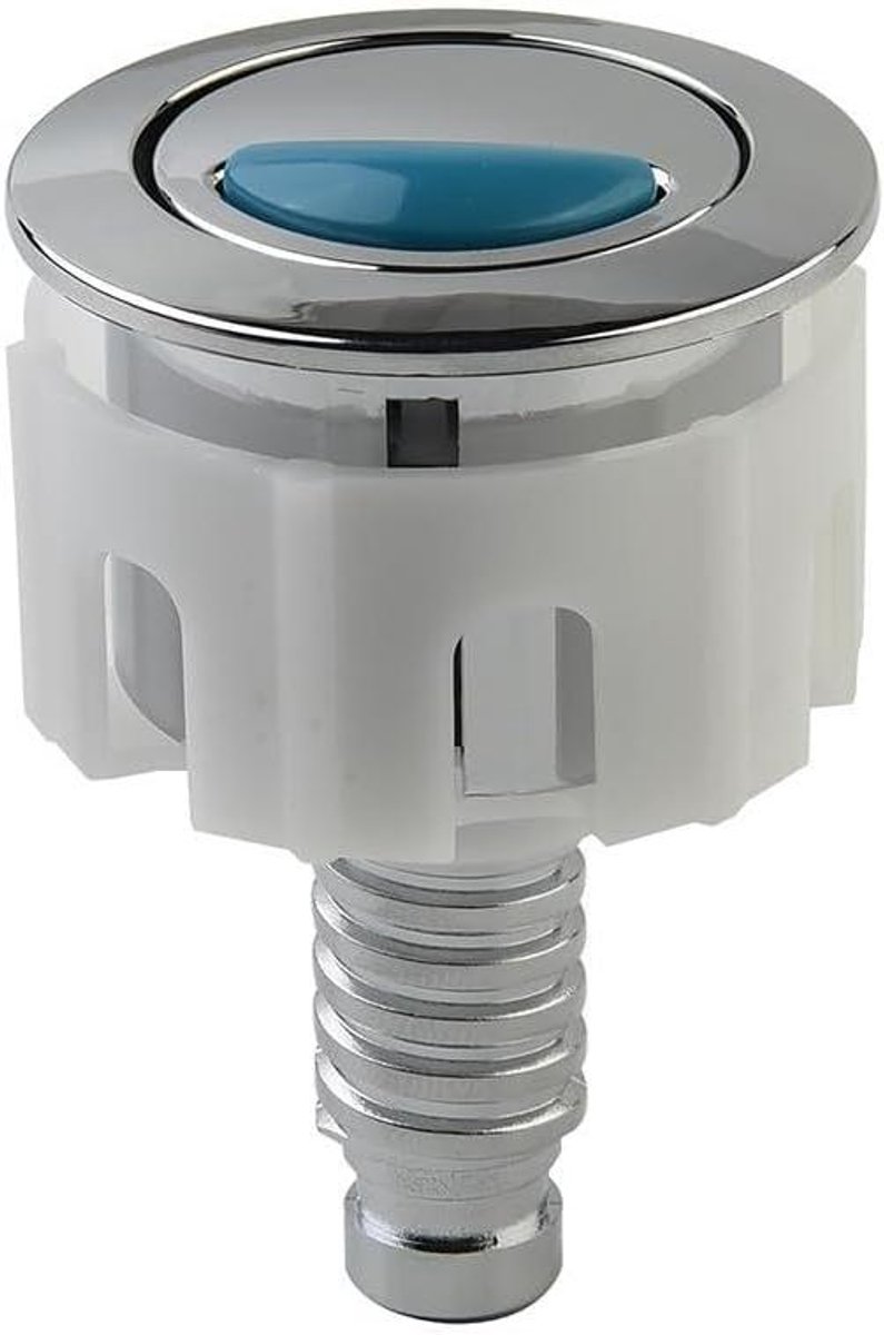 Waterbesparende spoelknop - Toiletknop vervanging - Toilet reparatie - Eenvoudige installatie - 38-49 mm - Chroom