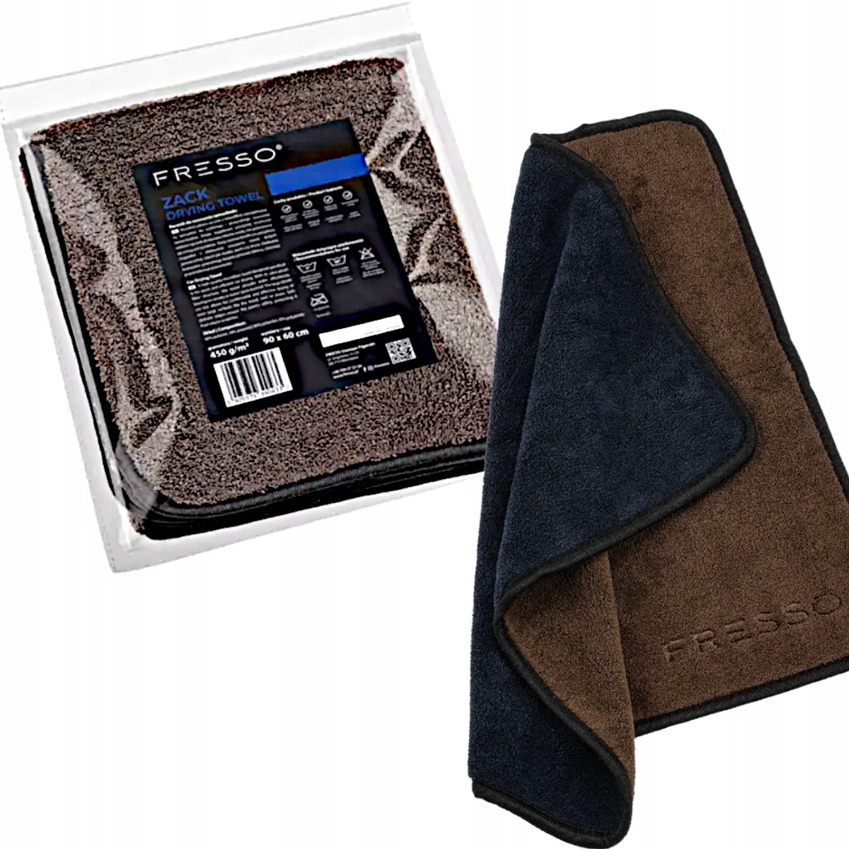 Fresso Zack Droogdoek Microvezel 90x60cm - Streeploos Auto Drogen