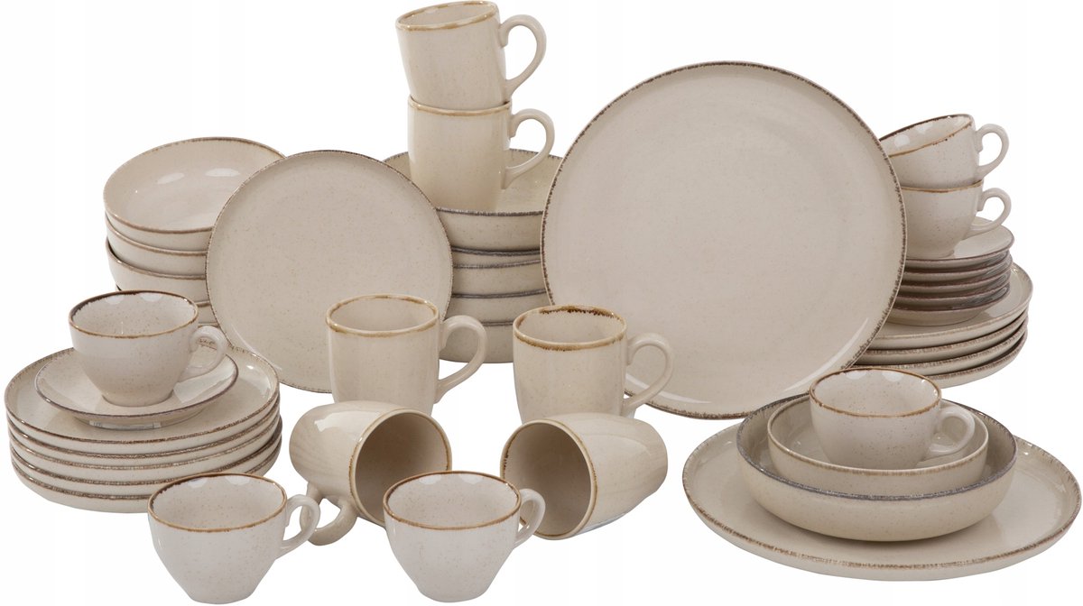 Ambition Craft Servies - 42-delig, 6 personen, vaatwasser- & magnetronbestendig