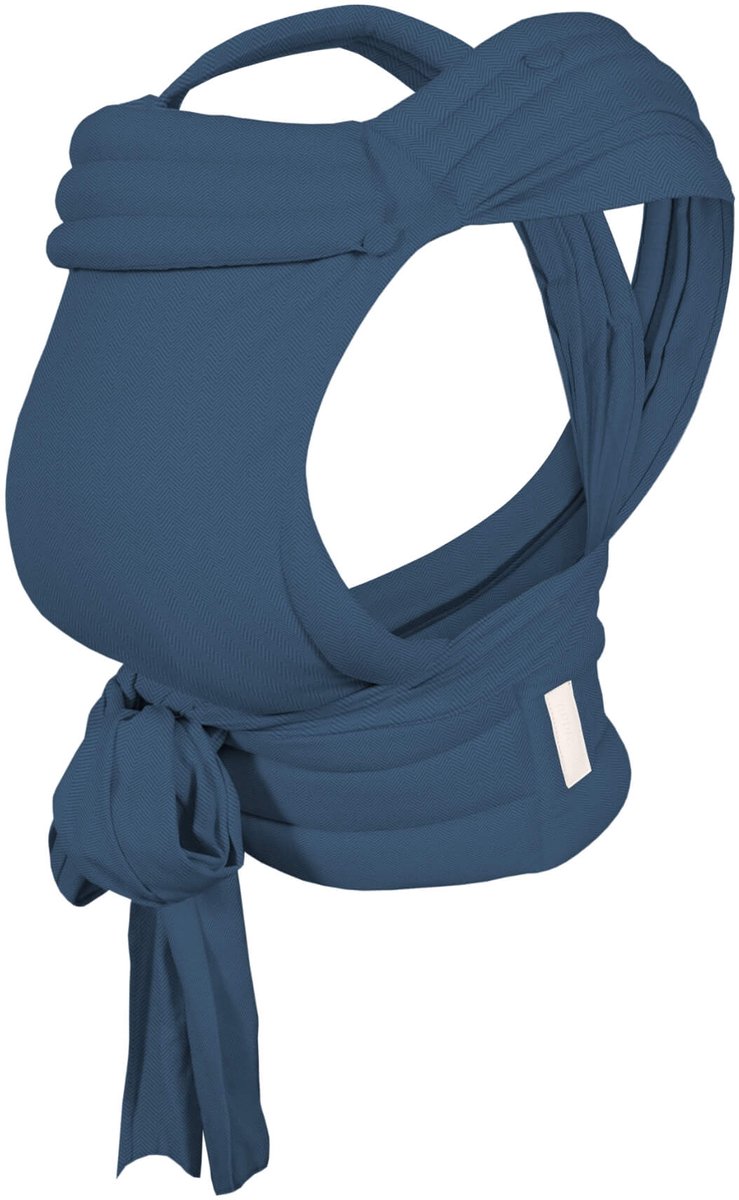 AeroMoov Ergonomische Half Buckle Draagzak - Babydrager - vanaf geboorte tot peuter (3,5-22 kg, 56-98 cm) - Chevron Denim