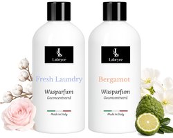 Labryce Wasparfum – Fresh Laundry & Bergamot – 2 x 250 ml – Duo Pakket