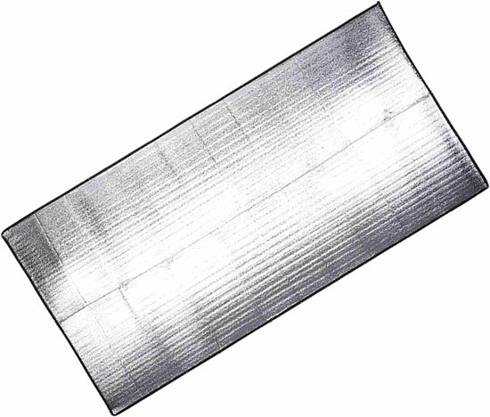 Kampeermat - Slaapmat Picknickkleed - Comfortabel Buiten Rusten - Dubbelzijdig Vochtwerend - 1 x 2 Meter - Zilver van Merkloos — afbeelding 5