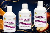 Triple pack Woman Multivitaminen is een unieke mix van vitaminen en mineralen. Al deze ingrediënten en nutriënten zorgen voor een verbetering van energie en uithoudingsvermogen. Deze blend Woman Multivitaminen valt onder de Multivitaminen