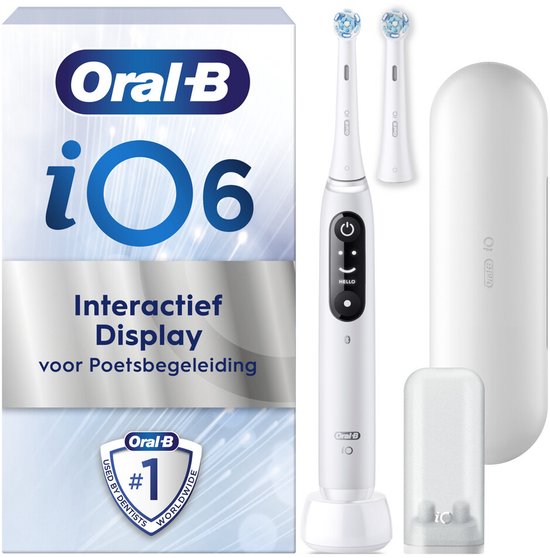 Oral-B iO Series 6 5 ホワイト Oral-B iO Series 6 - Magnetische Tandenborstel - Wit - AI