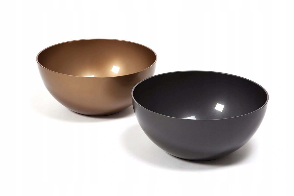 Lamela Rukola Pot 23cm Goud Metallic - Stijlvolle Kunststof Bloempot