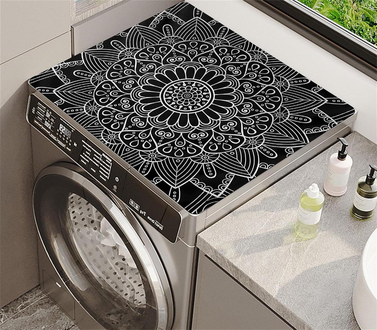 Wasmachine Droger Bovenbeschermer - Wasdroger Mat - Apparaten Beschermen - Snel Absorberend Sneldrogend - 60 x 60 cm
