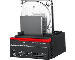 Beyahl – All-in-one HDD docking station USB 3.0 IDE SATA voor 2.5 en 3.5 inch harde schijven met kaartlezer en eSATA aansluiting voor data overdracht