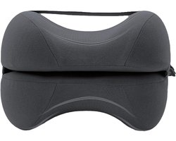 Foam Beenkussen - Kniekussen Slaap - Comfortabel Slapen - Ergonomisch Ontworpen - 28 x 20 x 20 cm - Donkergrijs