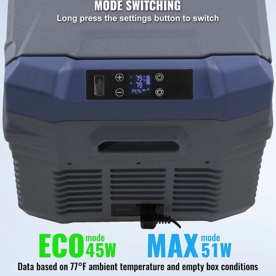 Novari - Auto koelkast - Koelbox - Elektrische koelbox - Compressor vriezer - Stille werking - Energiezuinig - Snelle koeling van Merkloos — afbeelding 2