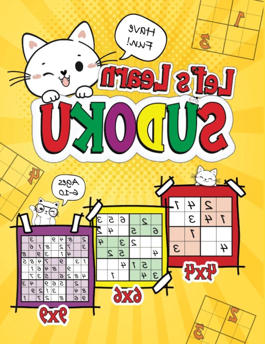 Sudoku Leerboek - Logica Puzzels - Hersenen Trainen - Met Kat Illustraties - 102 Paginas - Niet Gespecificeerd