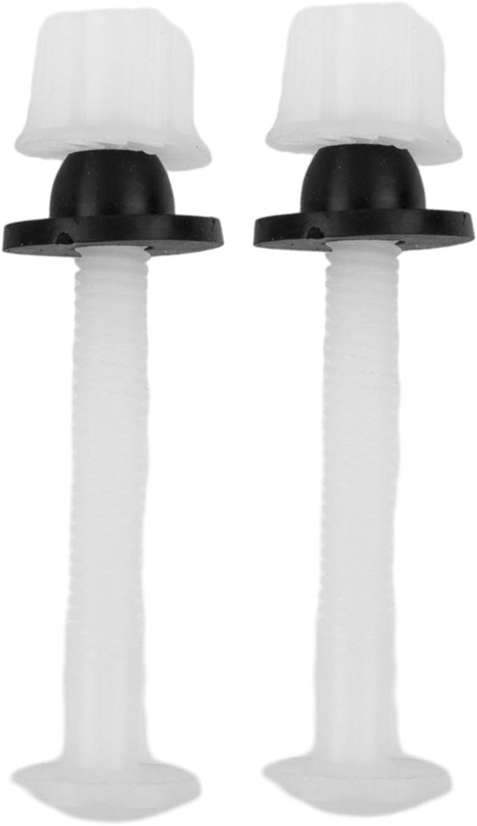 Toilet Tank Schroeven - Toilet Bevestiging - Toilet Reparatie - Universele Pasvorm - 75mm - Wit