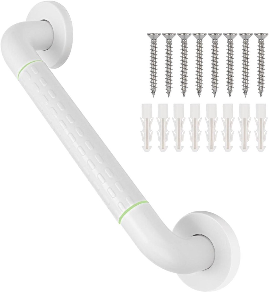 Douche Veiligheidshandvat - Grijpstang Badkamer - Veilig Douchen - Antislip Textuur Grip - 60 cm - Wit