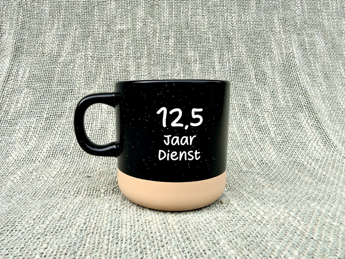 12,5 jaar in dienst mok - 12,5 jaar jubileum - Man - 12,5 jaar in dienst - 12,5 jaar jubileum werk - Werk - Jubileum - 12,5 jaar in dienst versiering