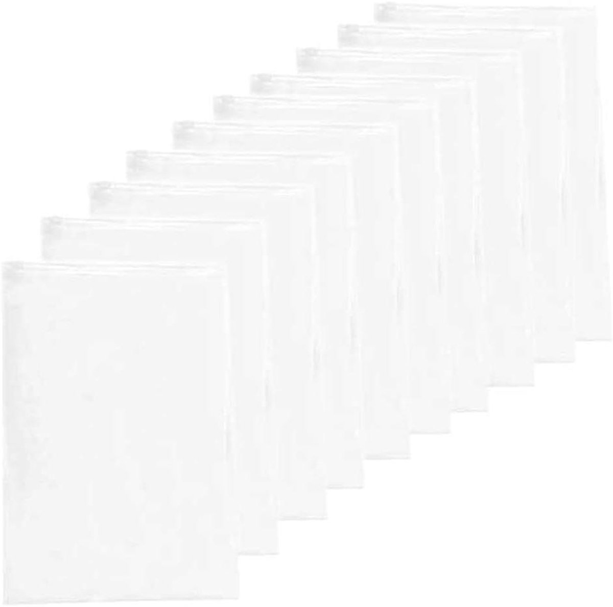 Opbergzakken Kleding - Kledingzakken Reis - Ruimte Besparen - Hersluitbare Rits - 40cm x 28cm - Transparant
