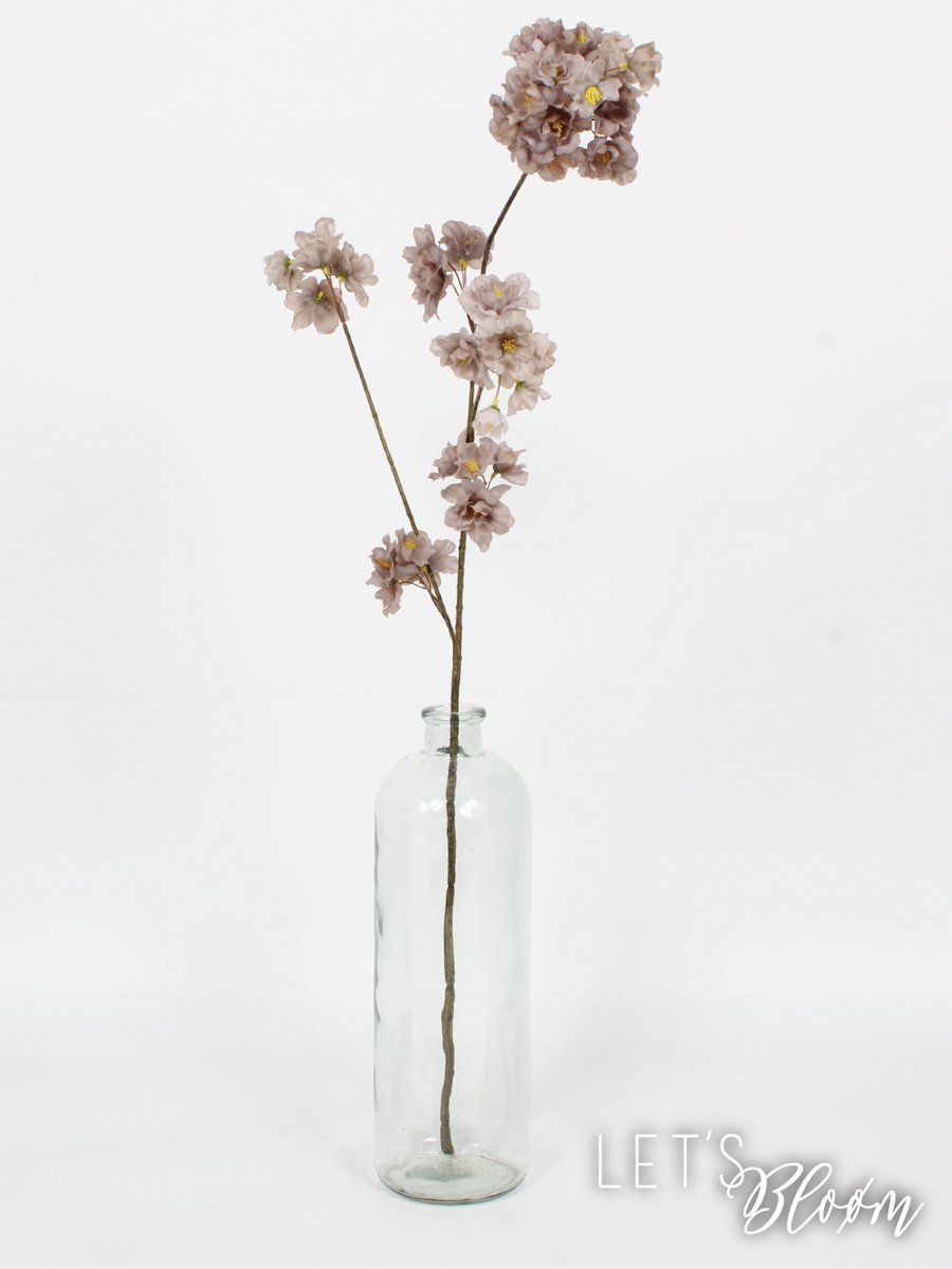 Let's Bloøm| Zijden Bloesem | kunst bloesem | Taupe | Grijs | Flower Ambiance | Kunst bloem | Zijden bloem| Bloesem | Voorjaar | Kunst tak | Bloemsem tak | Lever kleur | Bruinachtig grijs | Grijsbruin |