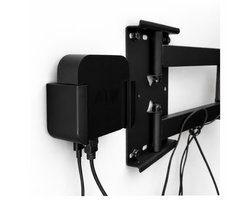 Apple TV muurbeugel 4K (1e & 2e generatie) en Apple TV HD – Onzichtbare wall mount houder – Strak design – Ruimtebesparende oplossing – Eenvoudige montage – Kabelmanagement – Zwart