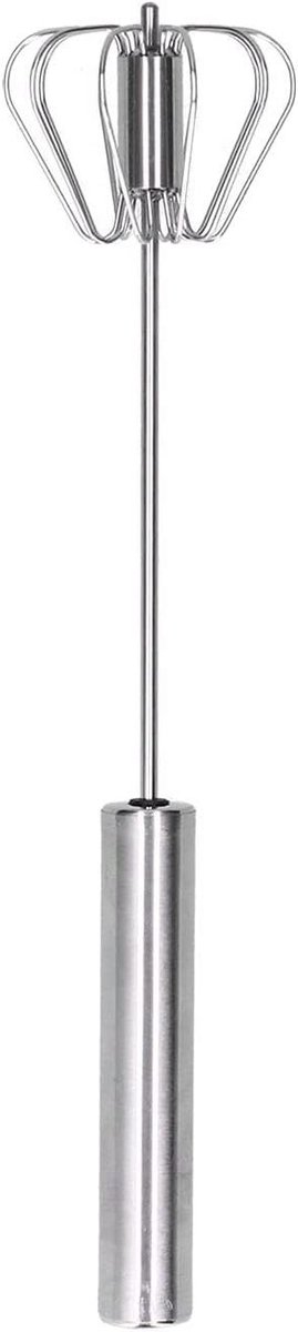 Eierklopper - Roterende garde - Keuken roeren - Halfautomatisch - 60-115g - Zilver
