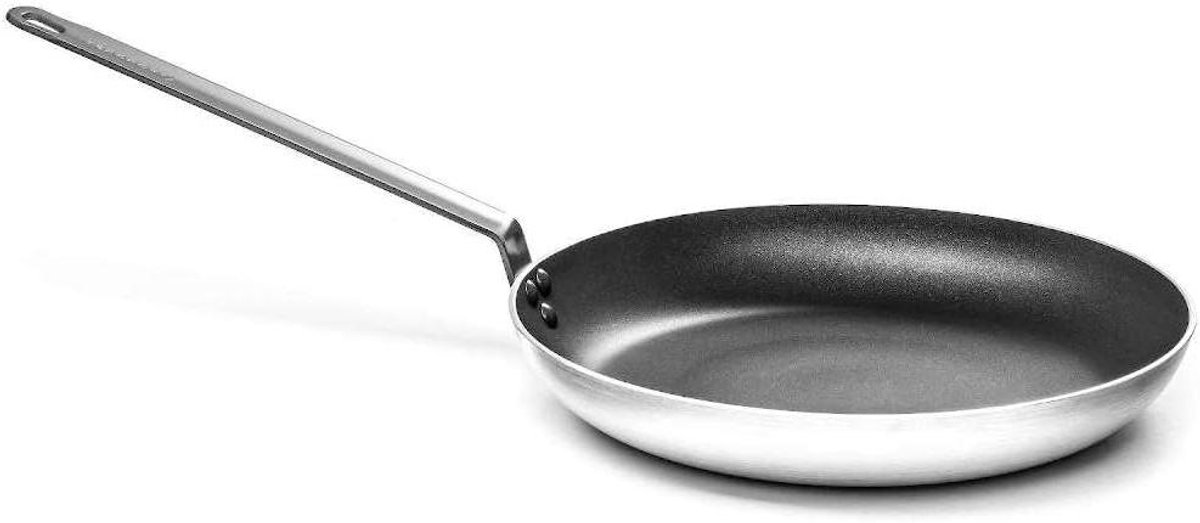 Aluminium Koekenpan - Platte pan Frituurpan - Snel bakken en braden - Premium Teflon Platinum Plus coating