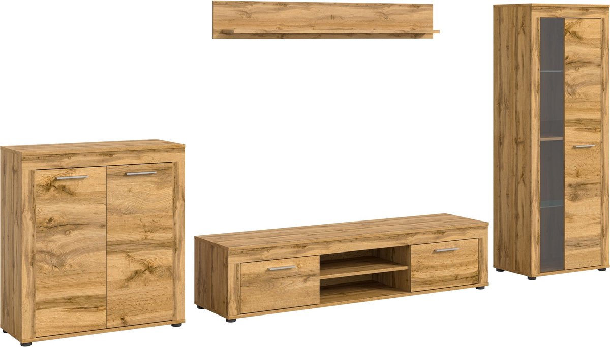 Jam wandkast J13 systeem eiken decor.