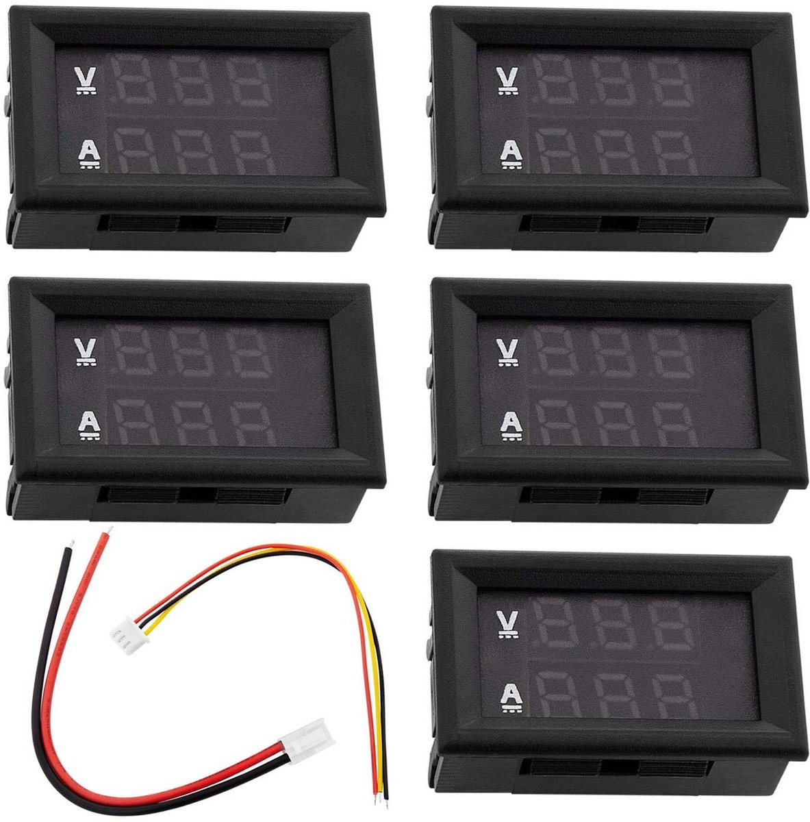 Voltmeter Ampèremeter Module - Spanning Stroom Meter - Elektronica Projecten - Tweekleurig LED Display