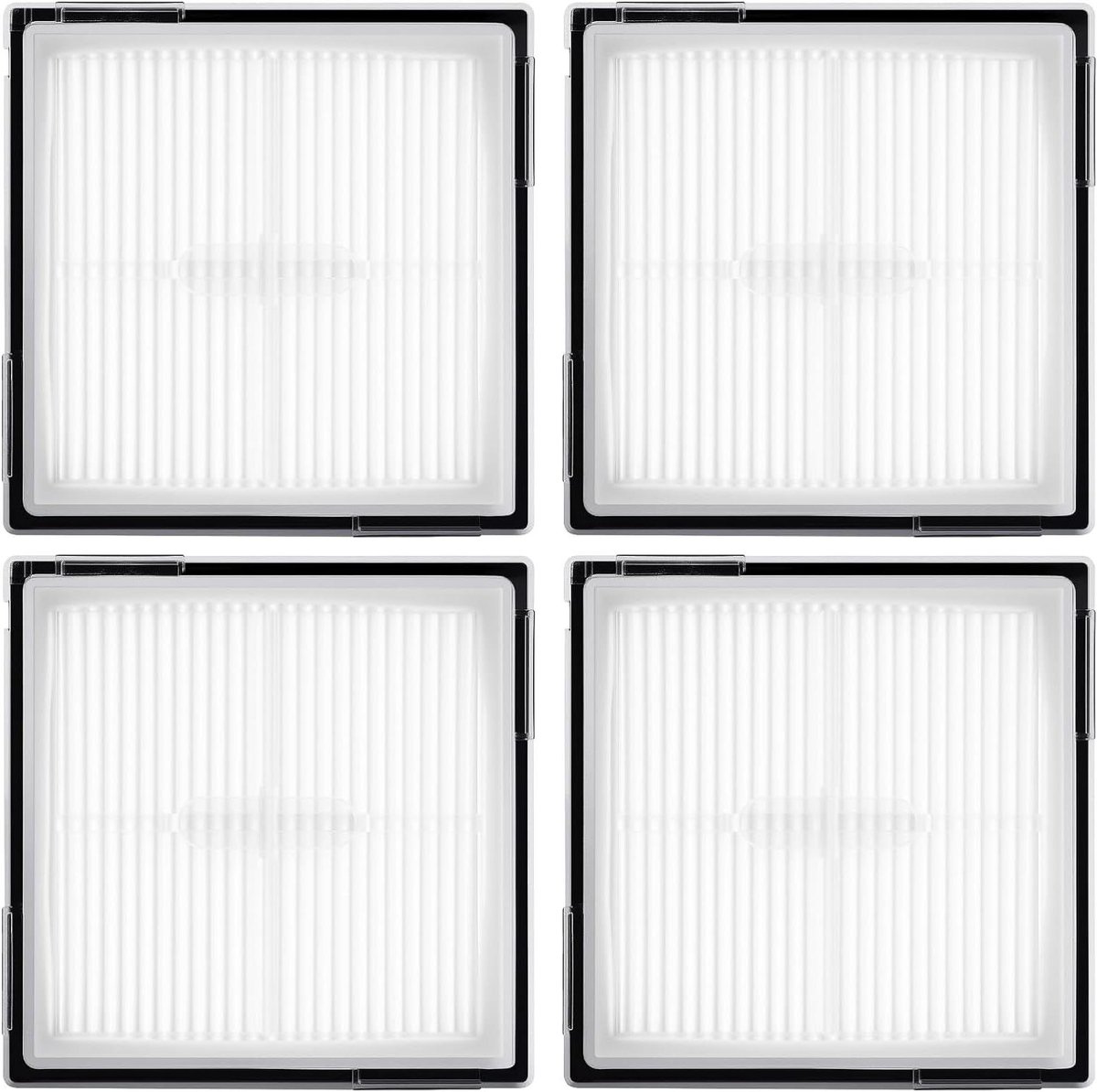 Hepa Filters - Stofzuigeronderdelen - Stofvrij Huis - Wasbaar Herbruikbaar - 4 stuks - Wit