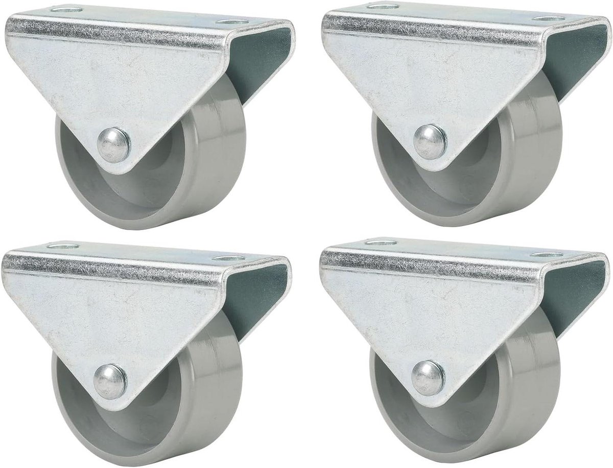 Meubelwielen - Bokwielen Zwenkwielen - Meubels Verplaatsen - Draaibaar Zwenkwiel - 15x14mm - Zwart