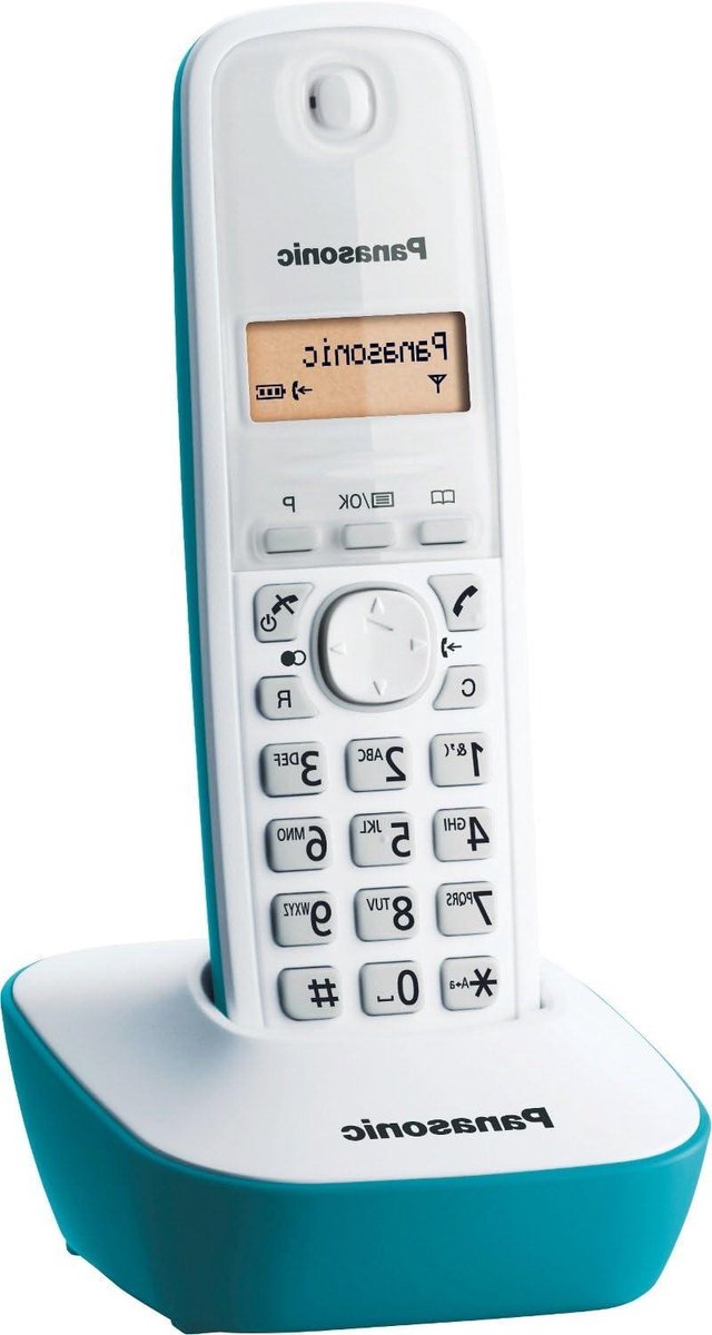 Draadloze DECT Telefoon - Huistelefoon Analoog - Thuis Bellen - Verlicht Display - 222 Gram - Blauw