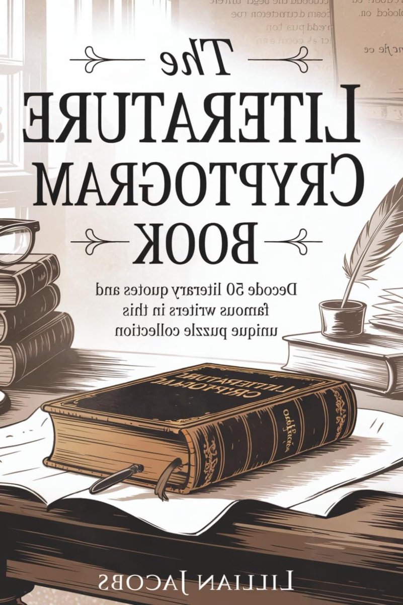Literatuur Cryptogram Boek - Woordspel Puzzel - Hersenen Trainen - 50 Literaire Puzzels - 6x9 Inch - Niet gespecificeerd