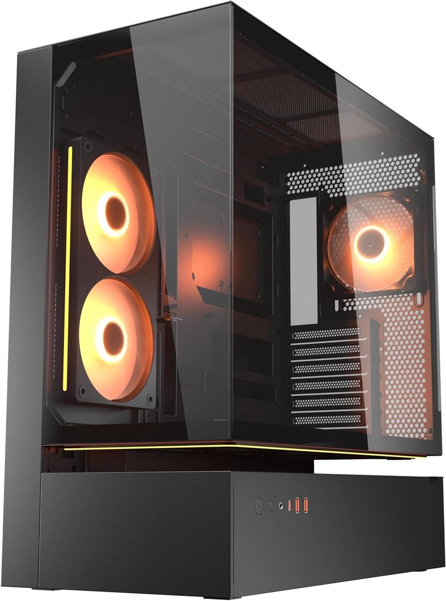 Computer Behuizing - PC Case Mid Tower - Componenten Beschermen - 270 Graden Luchtstroom