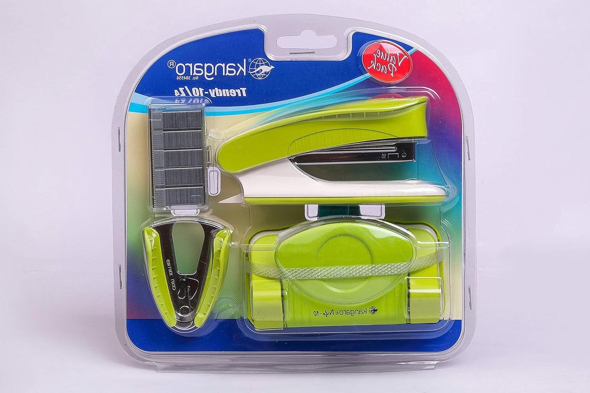 Nietmachine Set - Kantoor Set - Papier Verwerken - Inclusief Papierpons - 300 Gram - Papegaai groen