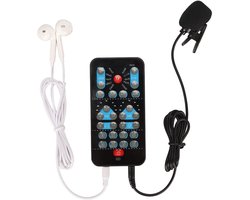 Handheld Spraakwisselaar - Geluidsbedizer Geluidskaart - Stem Vervormen - 10 Modi 8 Effecten - 18 x 14 x 3 cm