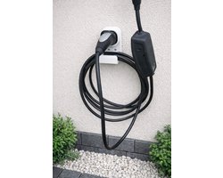 EV Kabelhouder Universeel- Laadkabel Houder voor Elektrische Auto - Type 2 Kabelhaak - Wandmontage laadpaal EV - EV kabelhouder ophanghaak - Wit