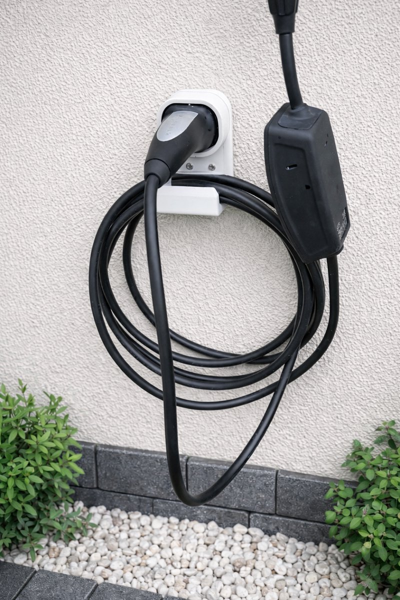 T3D EV Kabelhouder Universeel- Laadkabel Houder voor Elektrische Auto - Type 2 Kabelhaak - Wandmontage laadpaal EV - EV kabelhouder ophanghaak - Wit