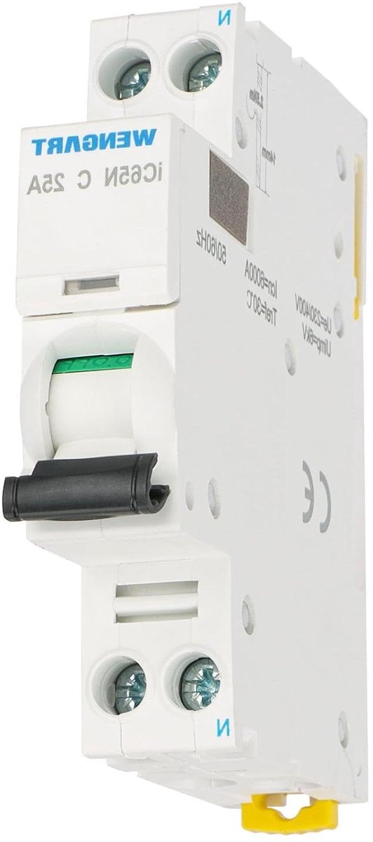 Miniatuur stroomschakelaar - Automatishe zekering MCB - Circuit beveiligen - Compact ontwerp - 32A - Grijs