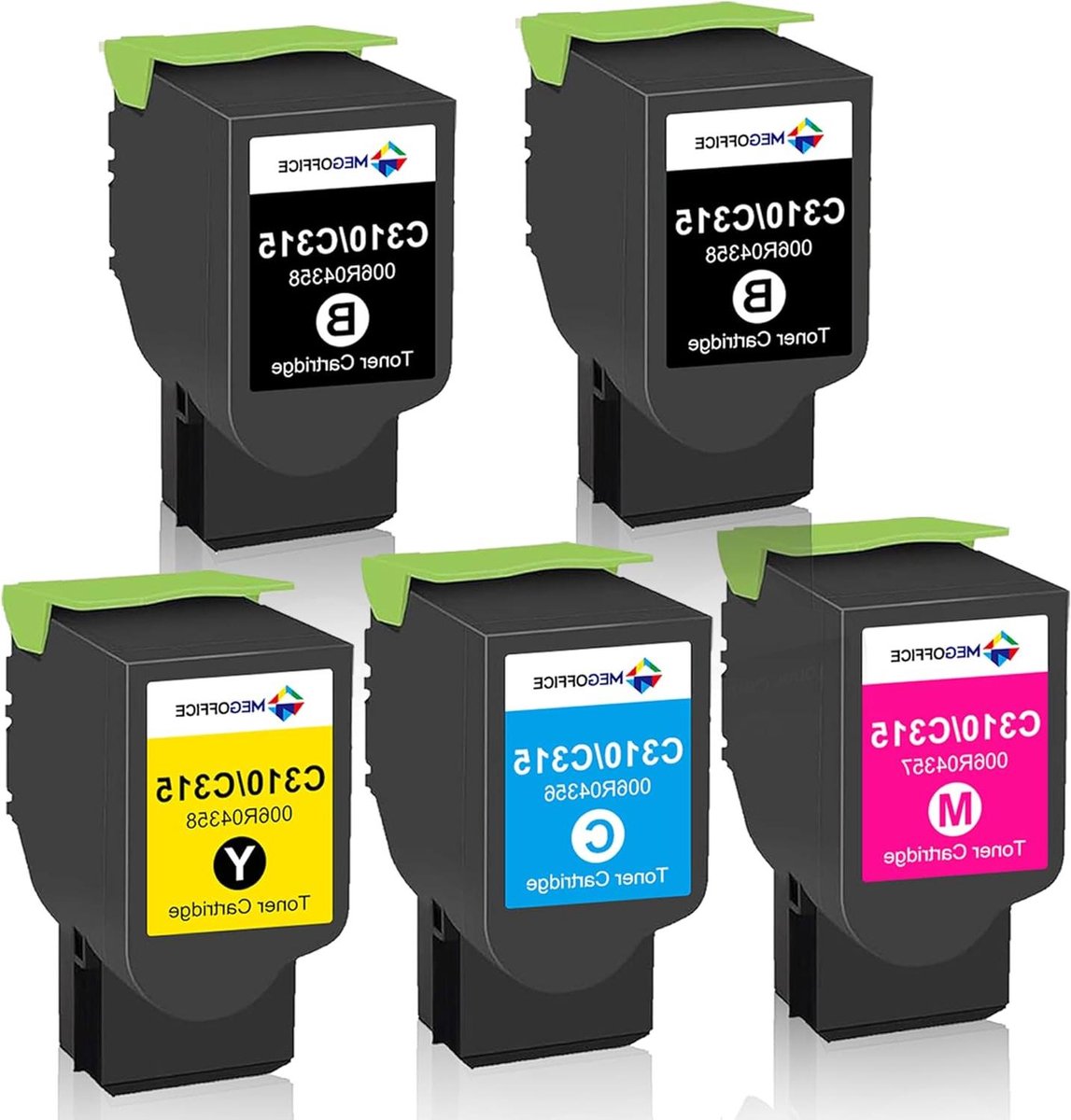 Tonercartridge Multipack - Toner Set - Printer Navullen - Hoge Paginaopbrengst - 5 Stuks - Zwart Cyaan Magenta Geel