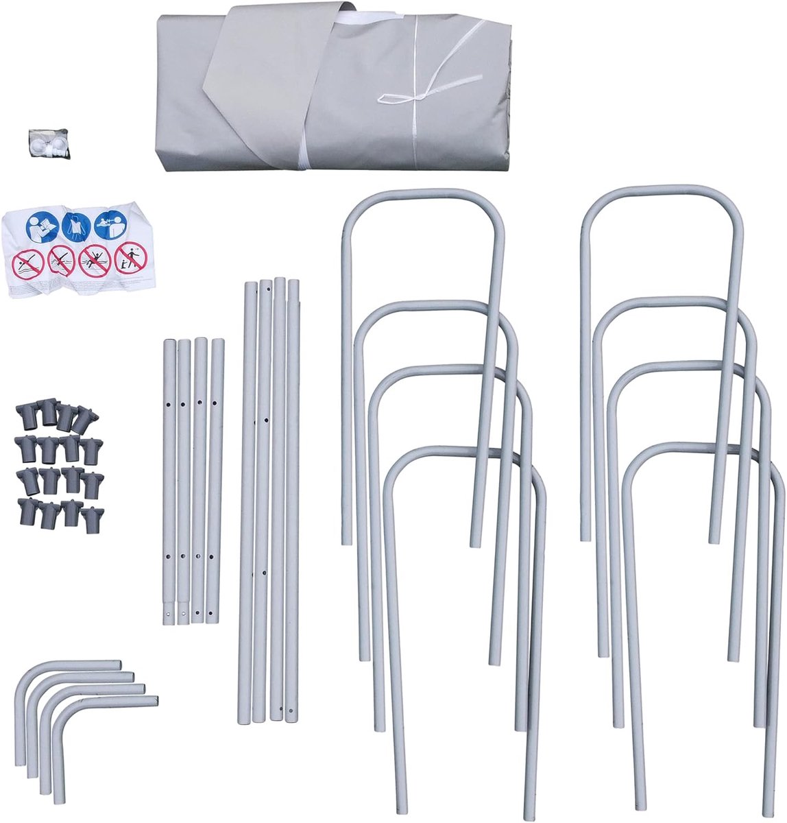 Opzetzwembad Frame Zwembad 300x200x100 cm – ABTkantoor Stalen Tuinzwembad 5400L met Skimmer Set, Stevig PVC + Staal Frame, Snelle Montage Zonder Gereedschap – Familie Zwembad voor Tuin & Terras